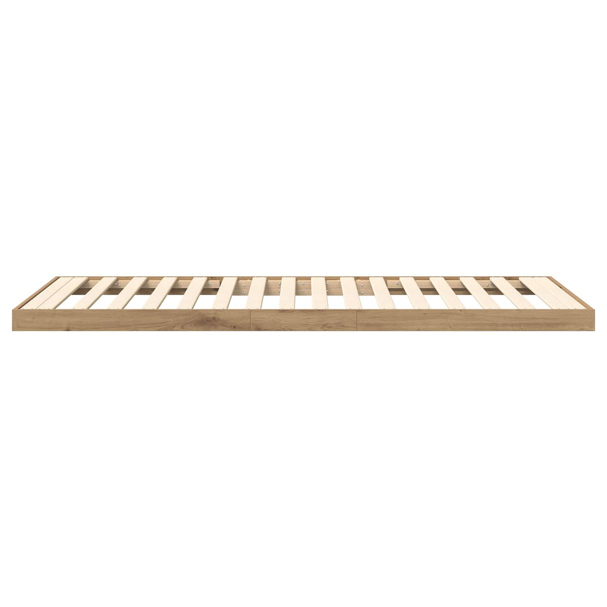 Κρεβάτι δαπέδου Artisan Oak 100 x 200 cm Επεξεργασμένο Ξύλο