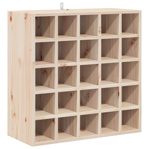 Ράφι Κρασιού 2 pcs Φυσικό 56 x 25 x 56 cm Στερεά ξυλεία πεύκου - Pakobazaar