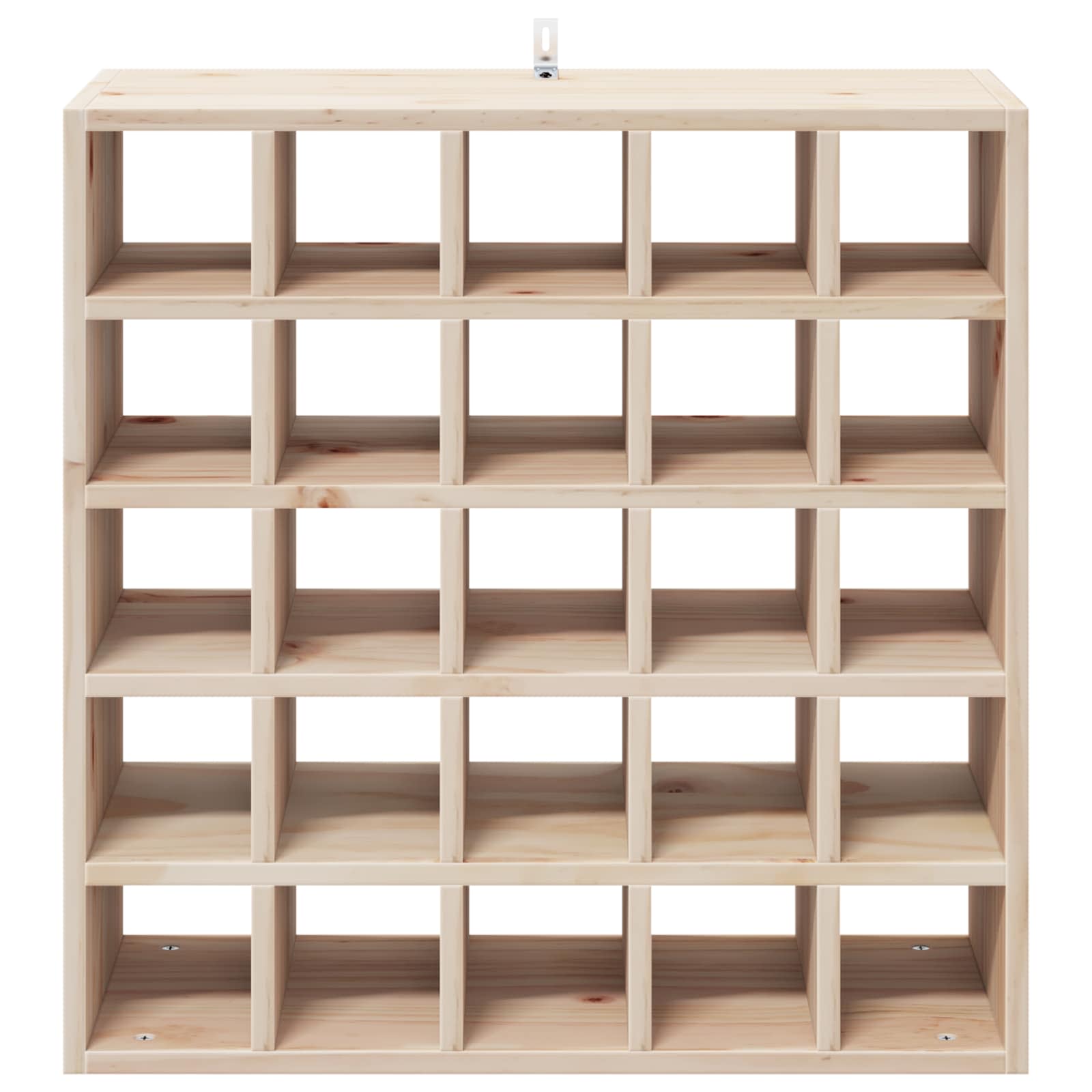 Ράφι Κρασιού 2 pcs Φυσικό 56 x 25 x 56 cm Στερεά ξυλεία πεύκου - Pakobazaar