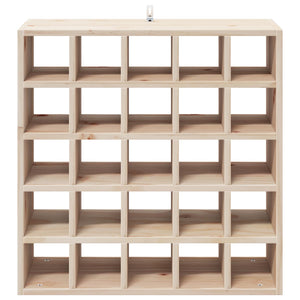 Ράφι Κρασιού 2 pcs Φυσικό 56 x 25 x 56 cm Στερεά ξυλεία πεύκου - Pakobazaar