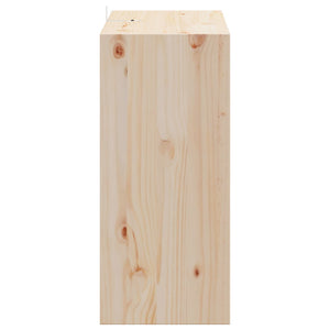 Ράφι Κρασιού 2 pcs Φυσικό 56 x 25 x 56 cm Στερεά ξυλεία πεύκου - Pakobazaar