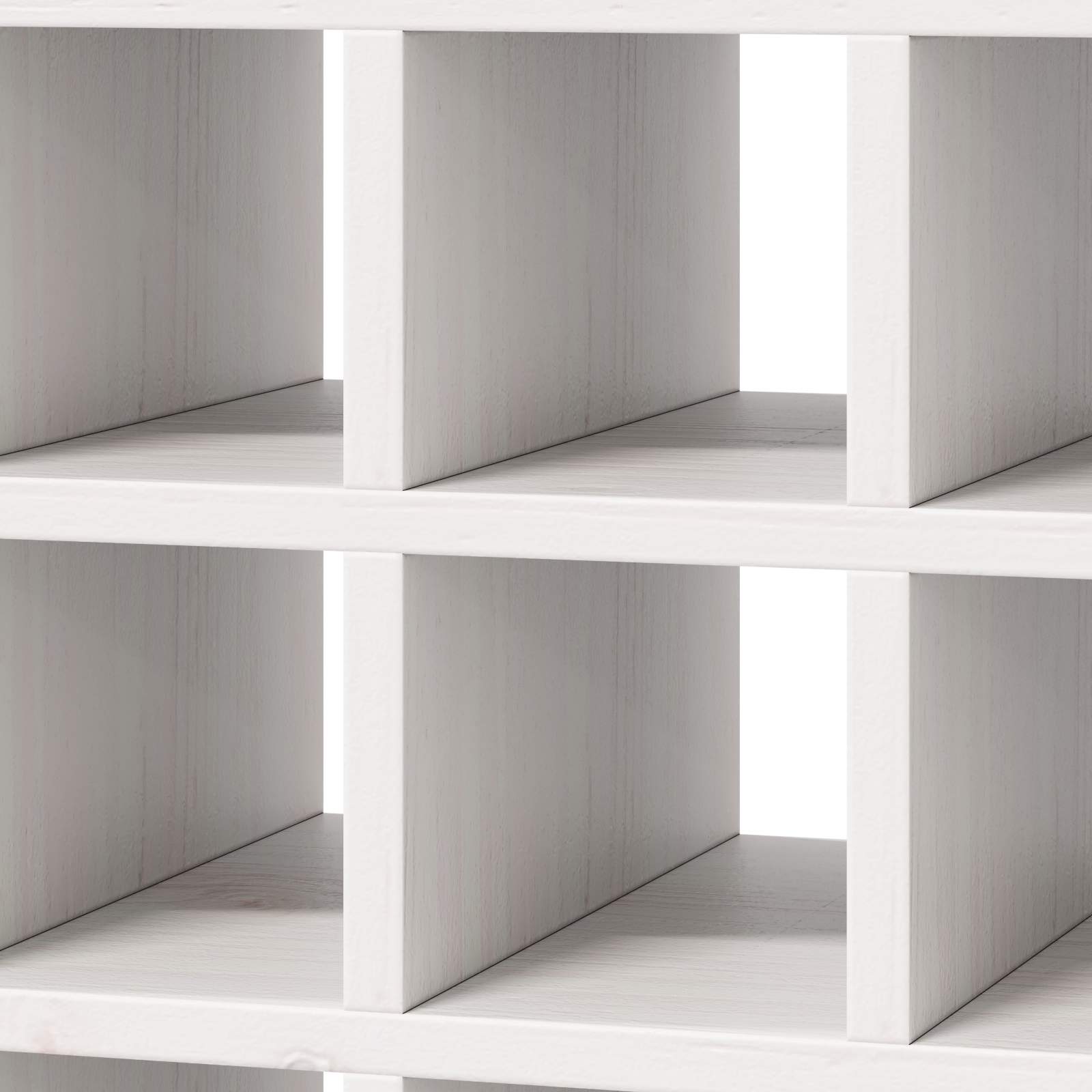 Ράφι Κρασιού 2 pcs Λευκό 56 x 25 x 56 cm Στερεά ξυλεία πεύκου
