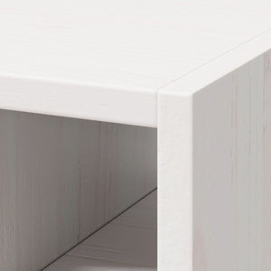 Ράφι Κρασιού 2 τεμ. Λευκό 56 x 25 x 56 cm Στερεά ξυλεία πεύκου