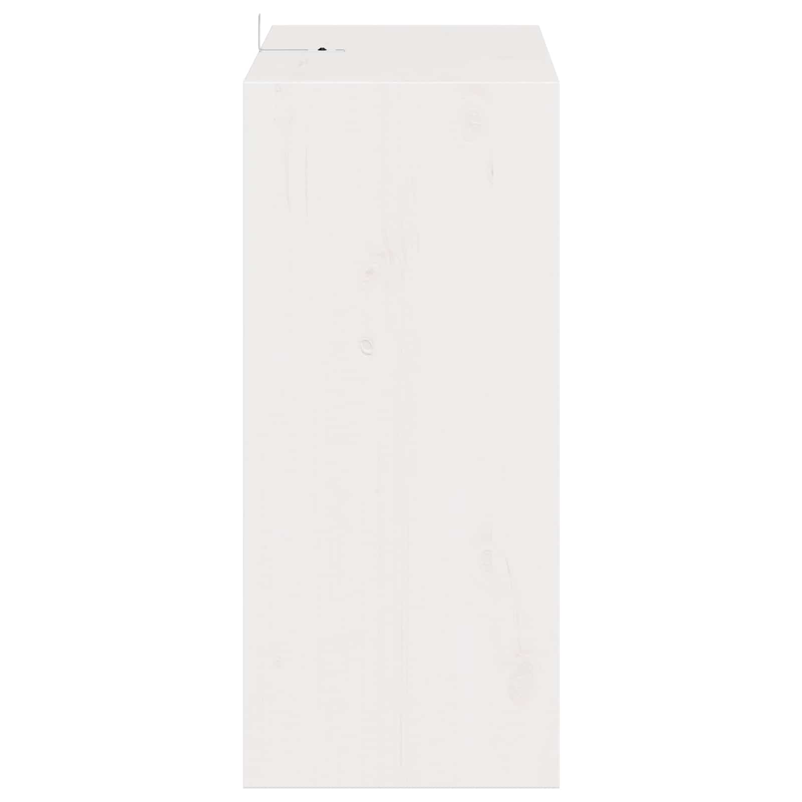 Ράφι Κρασιού 2 pcs Λευκό 56 x 25 x 56 cm Στερεά ξυλεία πεύκου