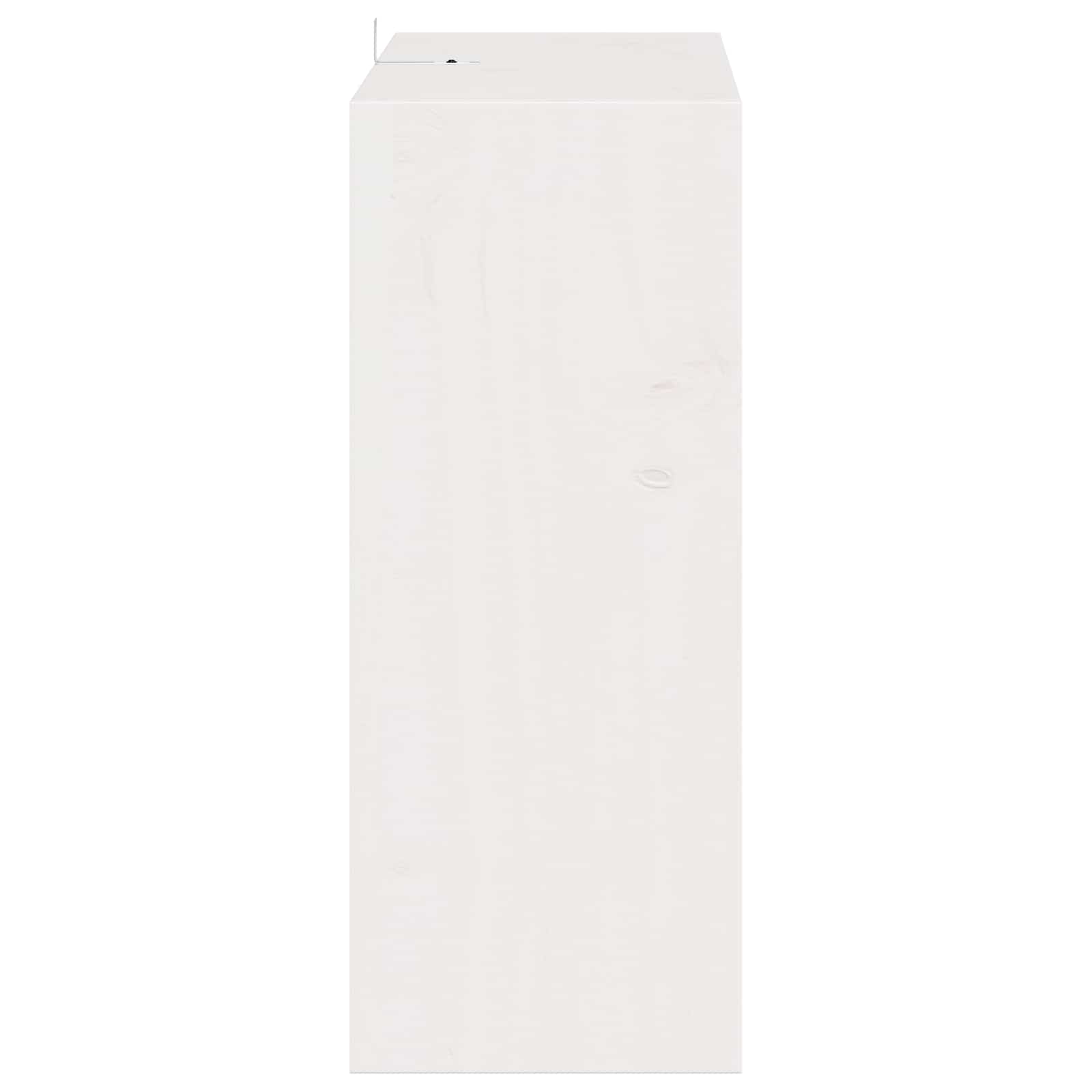 Ράφι Κρασιού 2 pcs Λευκό 62 x 25 x 62 cm Στερεά ξυλεία πεύκου