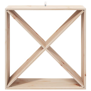 Ράφι Κρασιού 4 τεμ. Φυσικό 62 x 25 x 62 cm Στερεά ξυλεία πεύκου