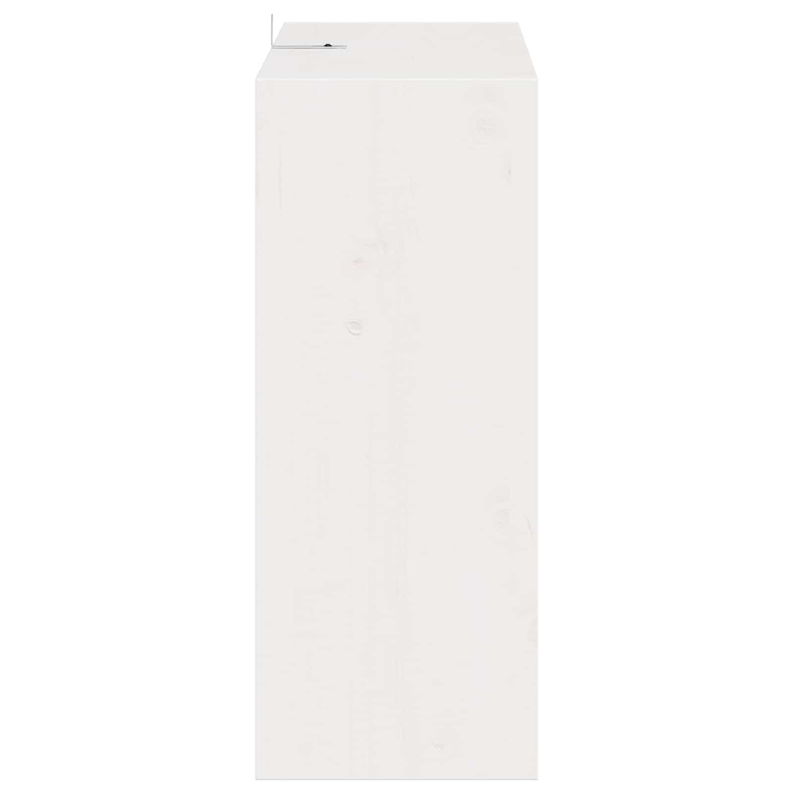 Ράφι Κρασιού 2 pcs Λευκό 62 x 25 x 62 cm Στερεά ξυλεία πεύκου