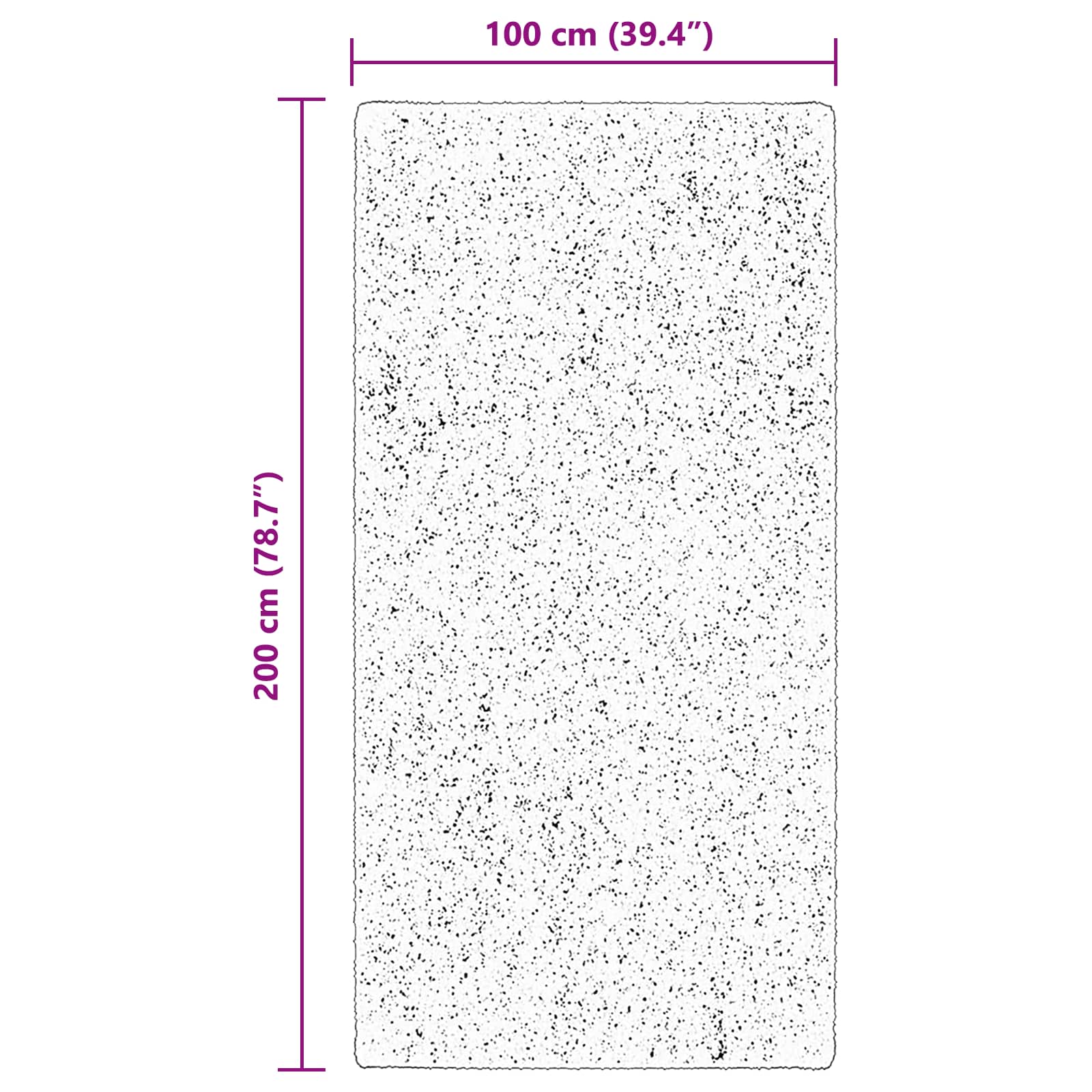Χαλιά χώρου Ορθογώνιος HUARTE Καφέ 200 x 100 cm Πολυεστέρας - Pakobazaar