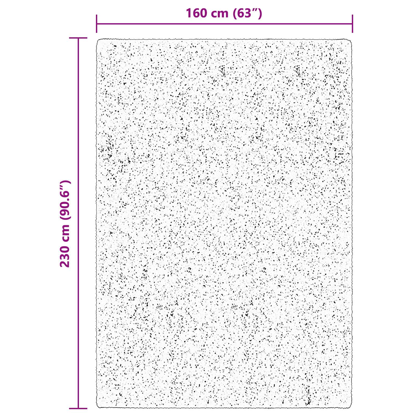 Χαλιά χώρου Ορθογώνιος HUARTE Καφέ 230 x 160 εκ Πολυεστέρας - Pakobazaar
