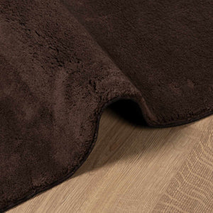 Χαλιά χώρου τετράγωνο HUARTE Καφέ 120 x 120 cm Πολυεστέρας - Pakobazaar