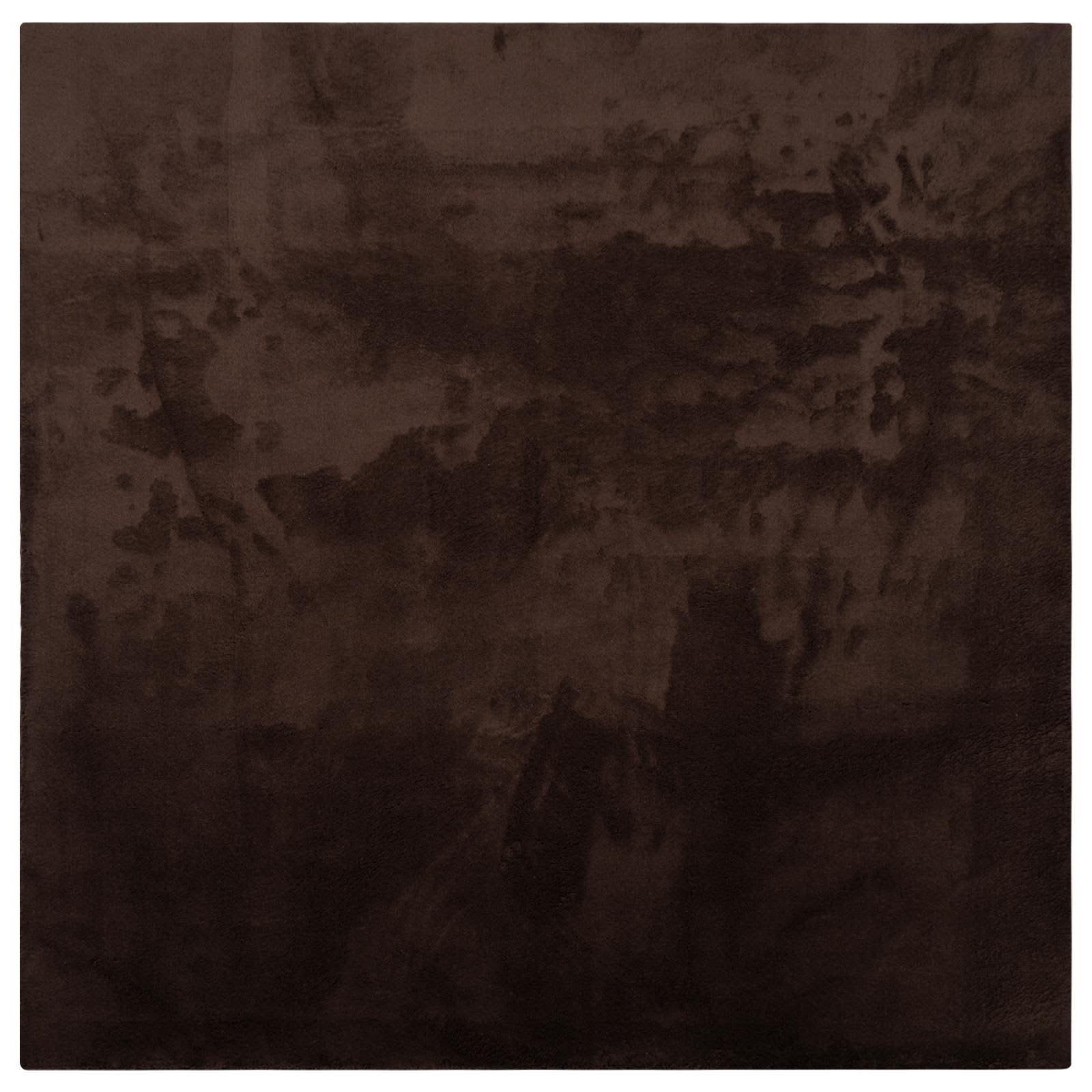 Χαλιά χώρου τετράγωνο HUARTE Καφέ 240 x 240 cm Πολυεστέρας - Pakobazaar