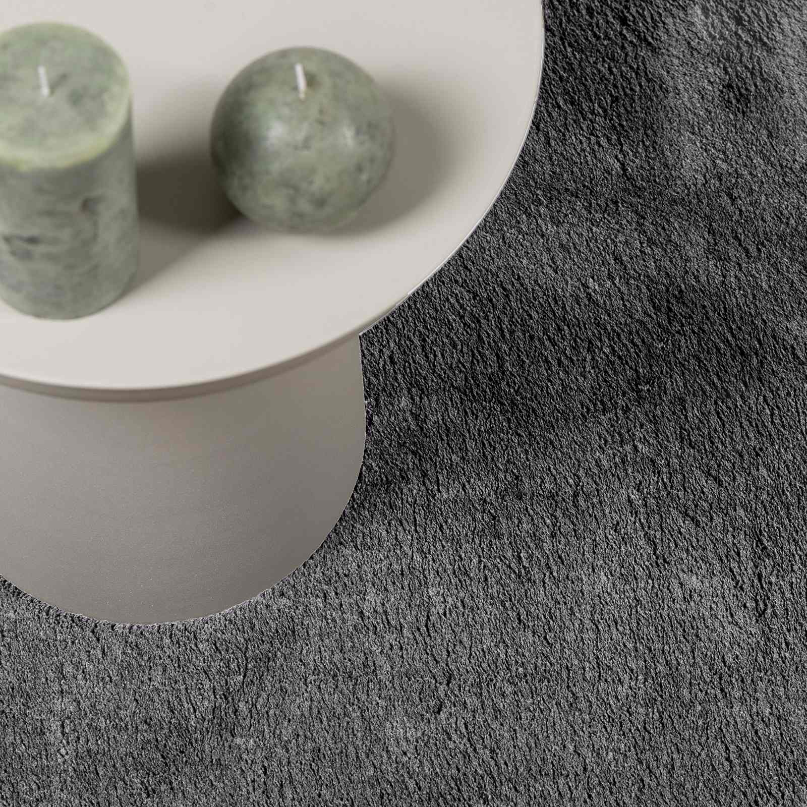 Χαλιά χώρου Ορθογώνιος HUARTE Ανθρακί 400 x 80 cm Πολυεστέρας - Pakobazaar