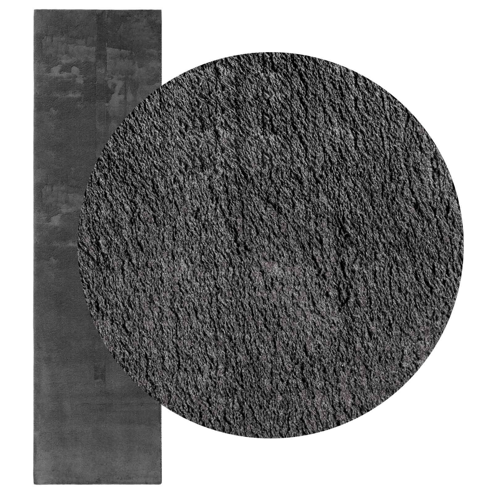 Χαλιά χώρου Ορθογώνιος HUARTE Ανθρακί 400 x 80 cm Πολυεστέρας - Pakobazaar