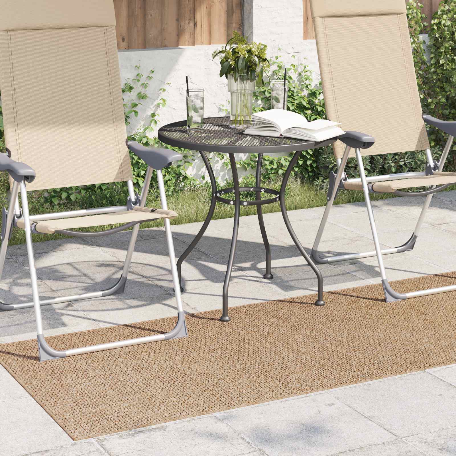 Χαλιά χώρου Ορθογώνιος AGIRA Φυσικό 150 x 80 cm Πολυεστέρας - Pakobazaar