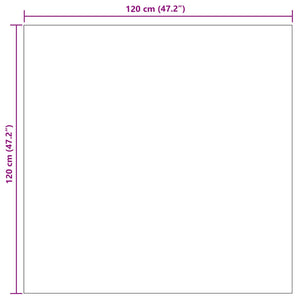 Χαλιά χώρου τετράγωνο AGIRA Φυσικό 120 x 120 cm Πολυεστέρας - Pakobazaar