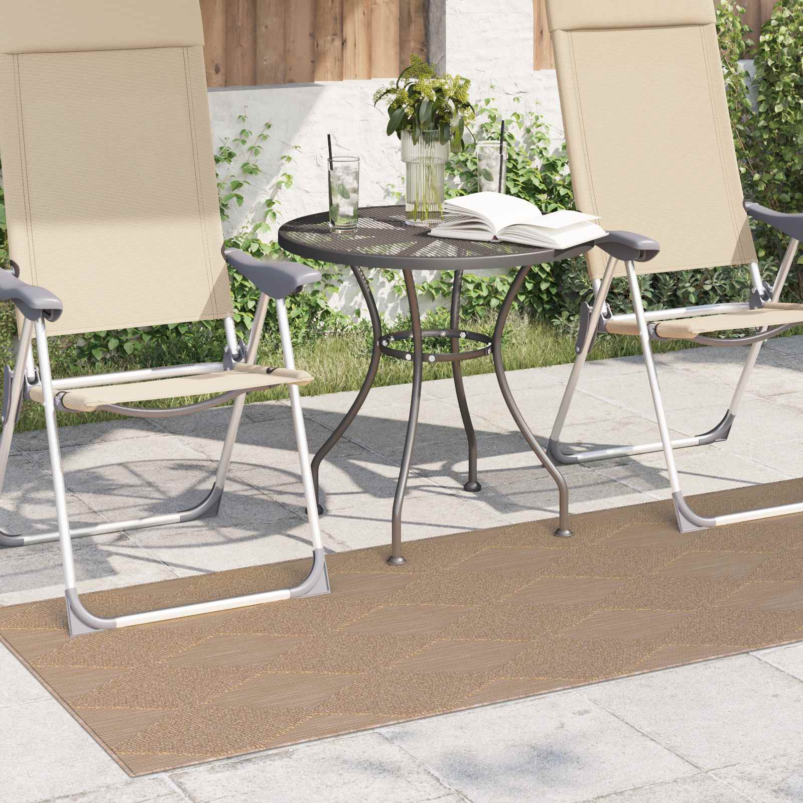 Χαλιά χώρου Ορθογώνιος AGIRA Φυσικό 150 x 80 cm Πολυεστέρας - Pakobazaar