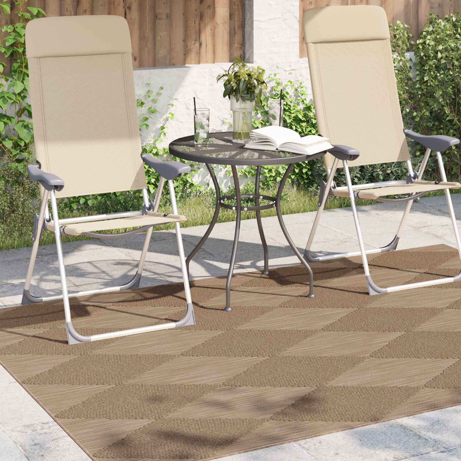 Χαλιά χώρου Ορθογώνιος AGIRA Φυσικό 200 x 140 cm Πολυεστέρας - Pakobazaar