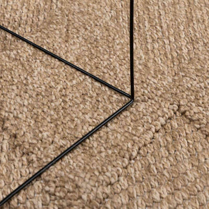 Χαλιά χώρου τετράγωνο AGIRA Φυσικό 240 x 240 cm Πολυεστέρας - Pakobazaar