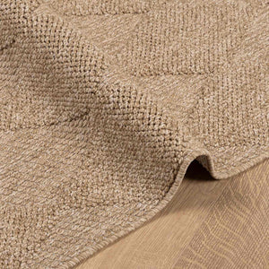 Χαλιά χώρου τετράγωνο AGIRA Φυσικό 240 x 240 cm Πολυεστέρας - Pakobazaar