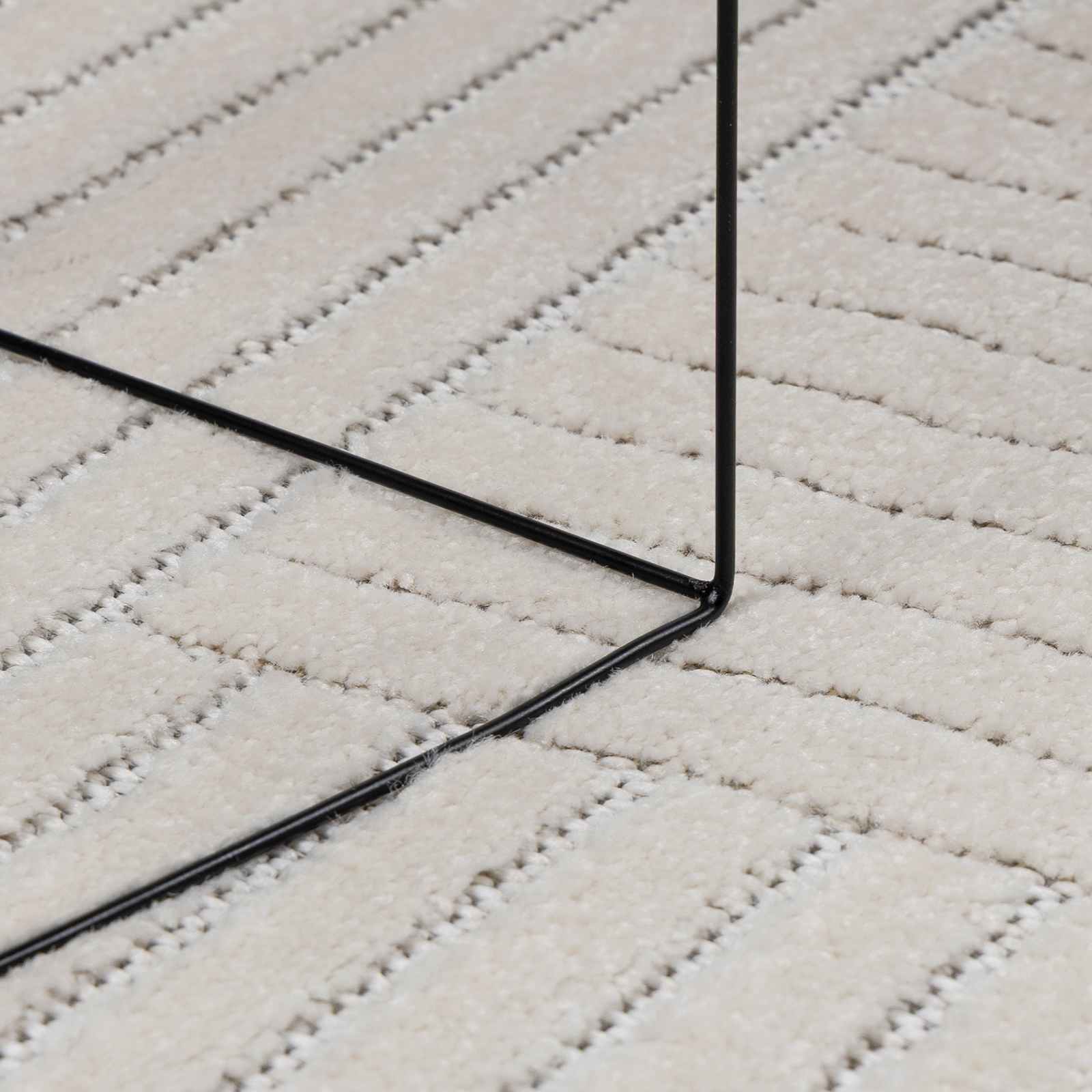 Χαλιά χώρου Ορθογώνιος PALMERAS Κρεμ 150 x 80 cm Πολυεστέρας - Pakobazaar