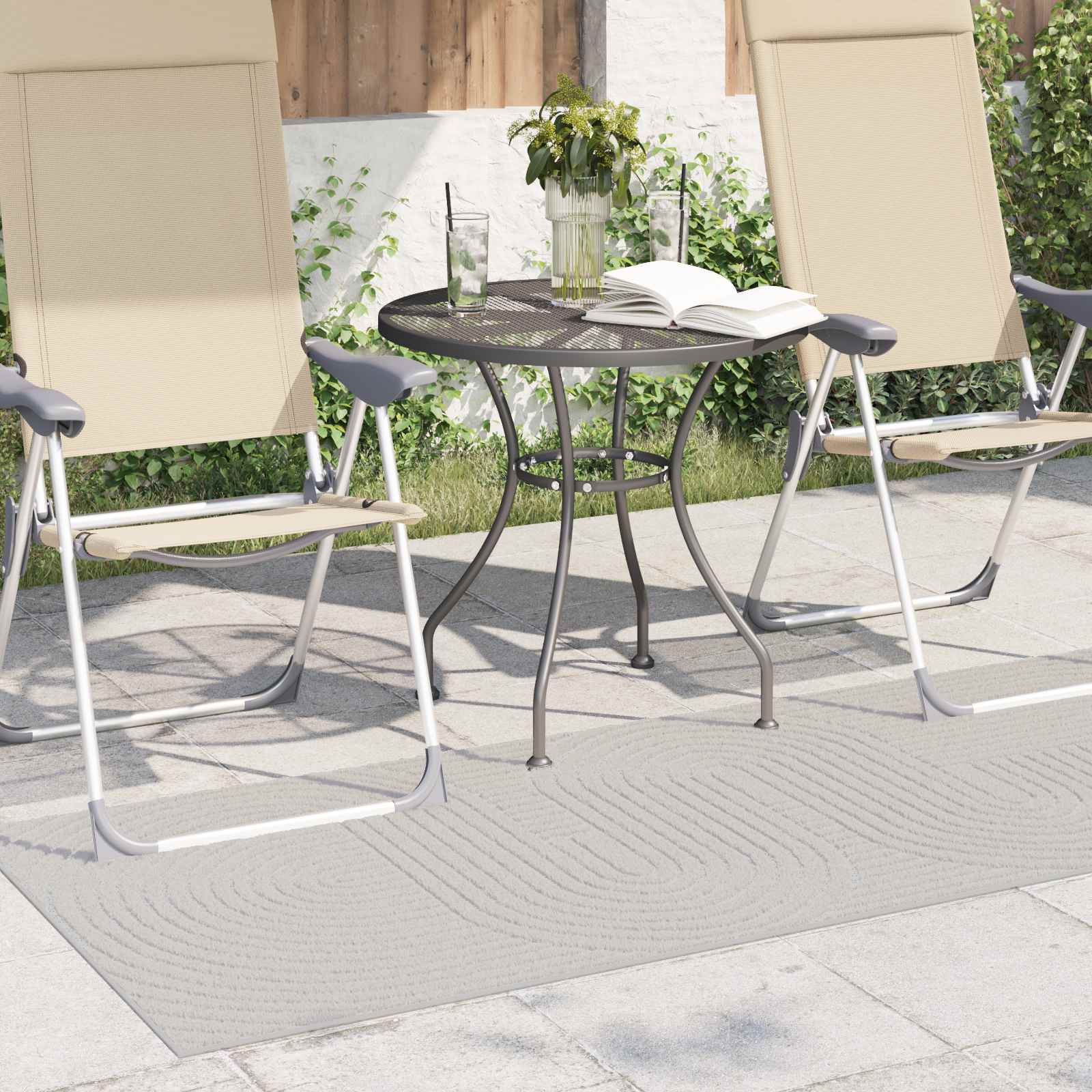 Χαλιά χώρου Ορθογώνιος PALMERAS Κρεμ 150 x 80 cm Πολυεστέρας - Pakobazaar