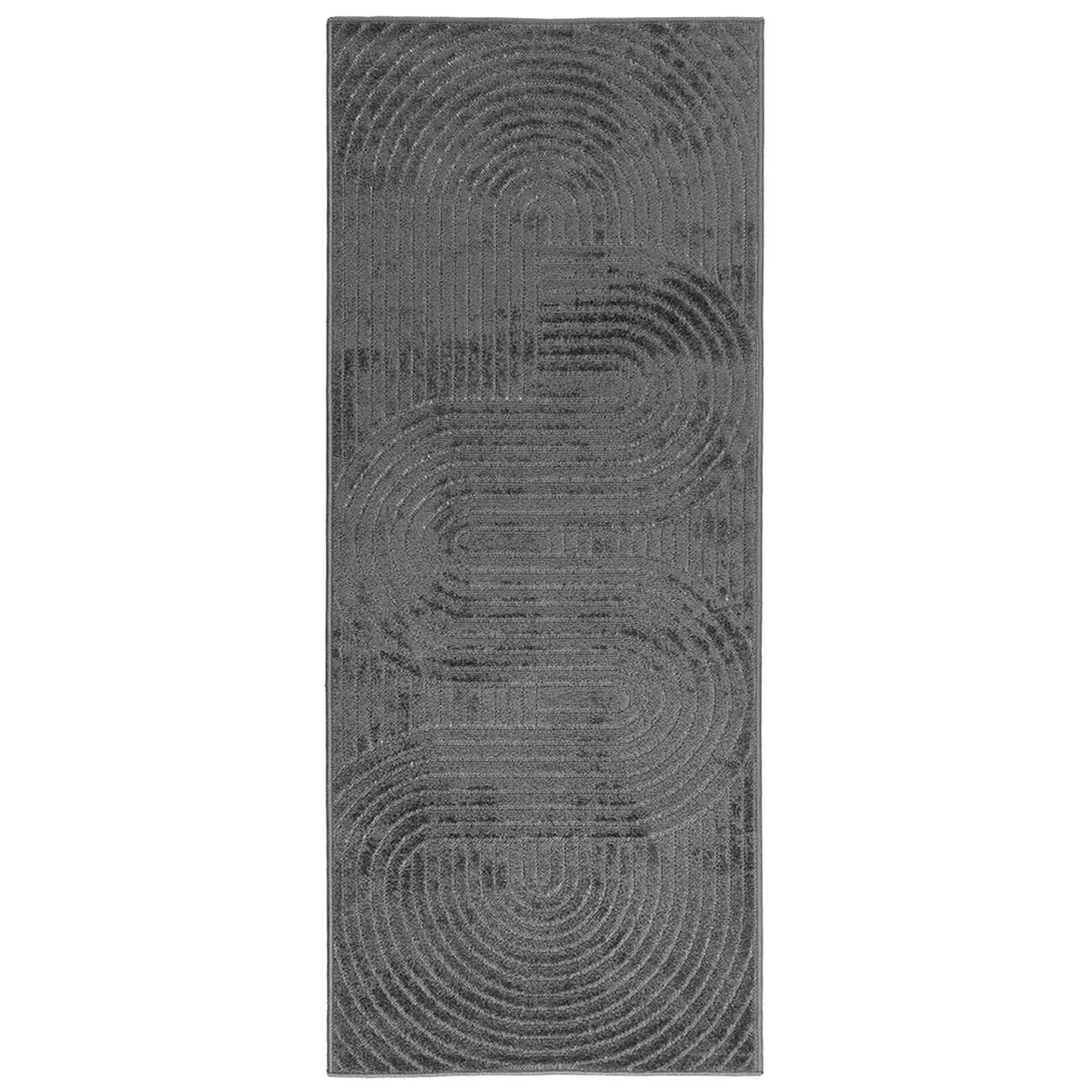 Χαλιά χώρου Ορθογώνιος PALMERAS Ανθρακί 150 x 80 cm Πολυεστέρας - Pakobazaar
