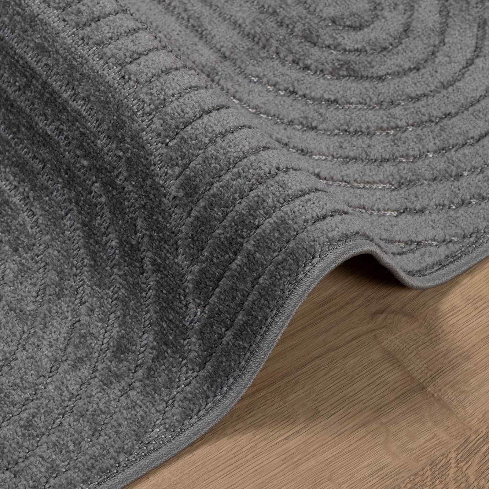 Χαλιά χώρου Ορθογώνιος PALMERAS Ανθρακί 200 x 140 cm - Pakobazaar