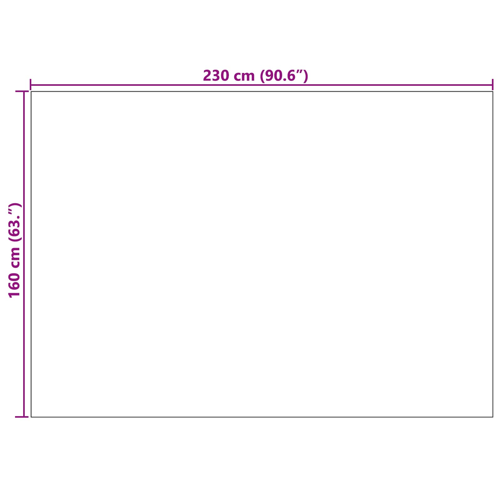 Χαλιά χώρου Ορθογώνιος PALMERAS Ανθρακί 230 x 160 εκ - Pakobazaar