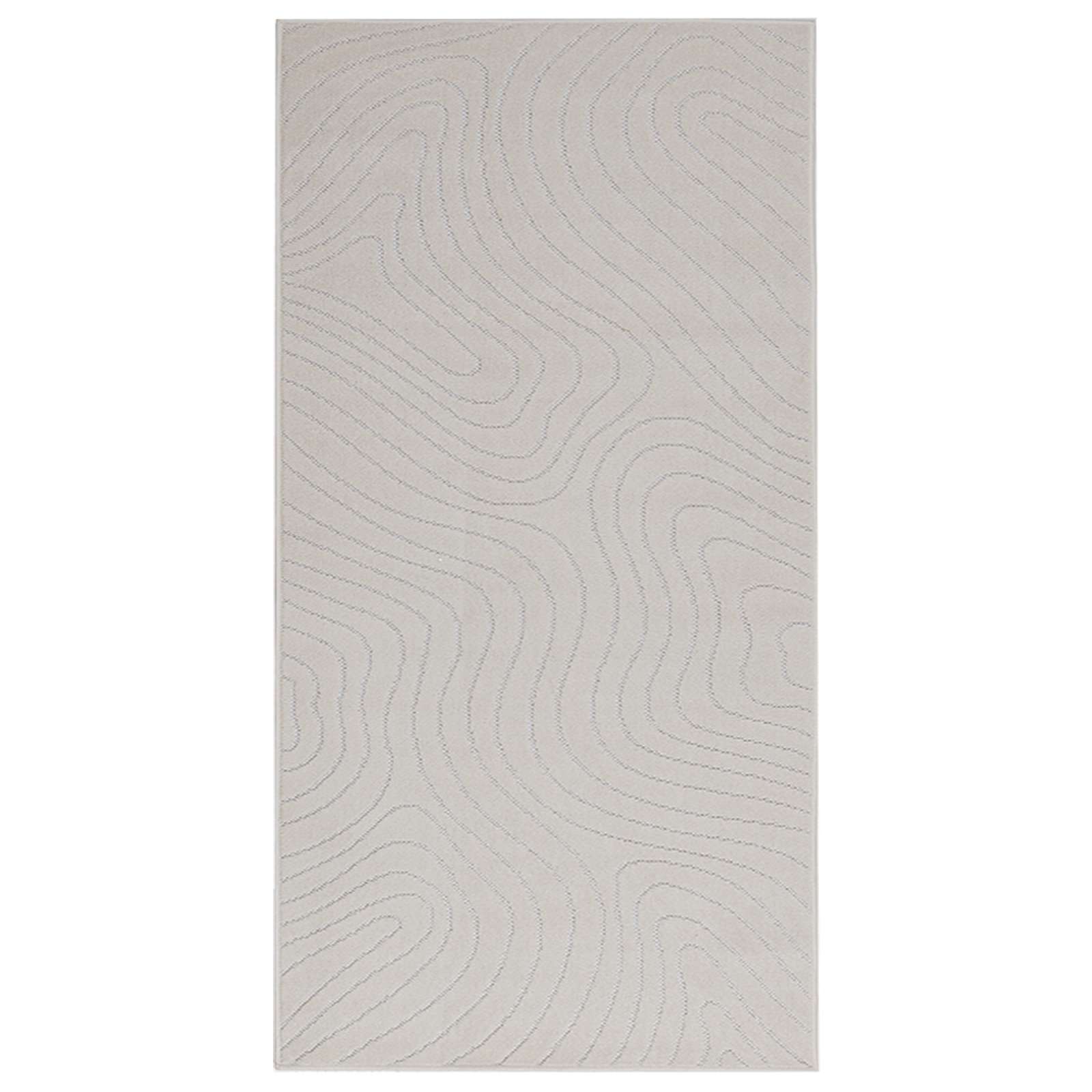 Χαλιά χώρου Ορθογώνιος PALMERAS Κρεμ 150 x 80 cm Πολυεστέρας - Pakobazaar