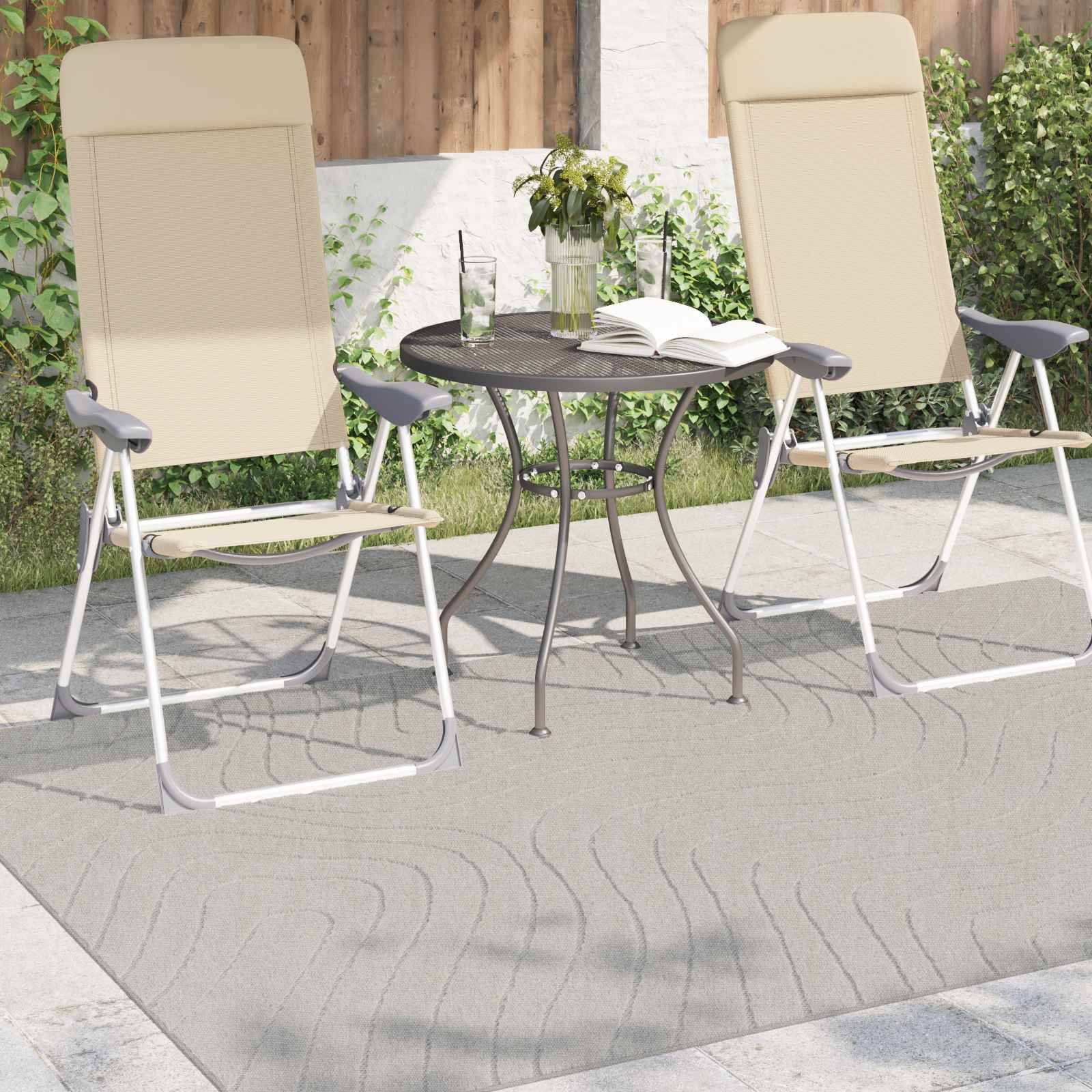 Χαλιά χώρου Ορθογώνιος PALMERAS Κρεμ 200 x 140 cm Πολυεστέρας - Pakobazaar