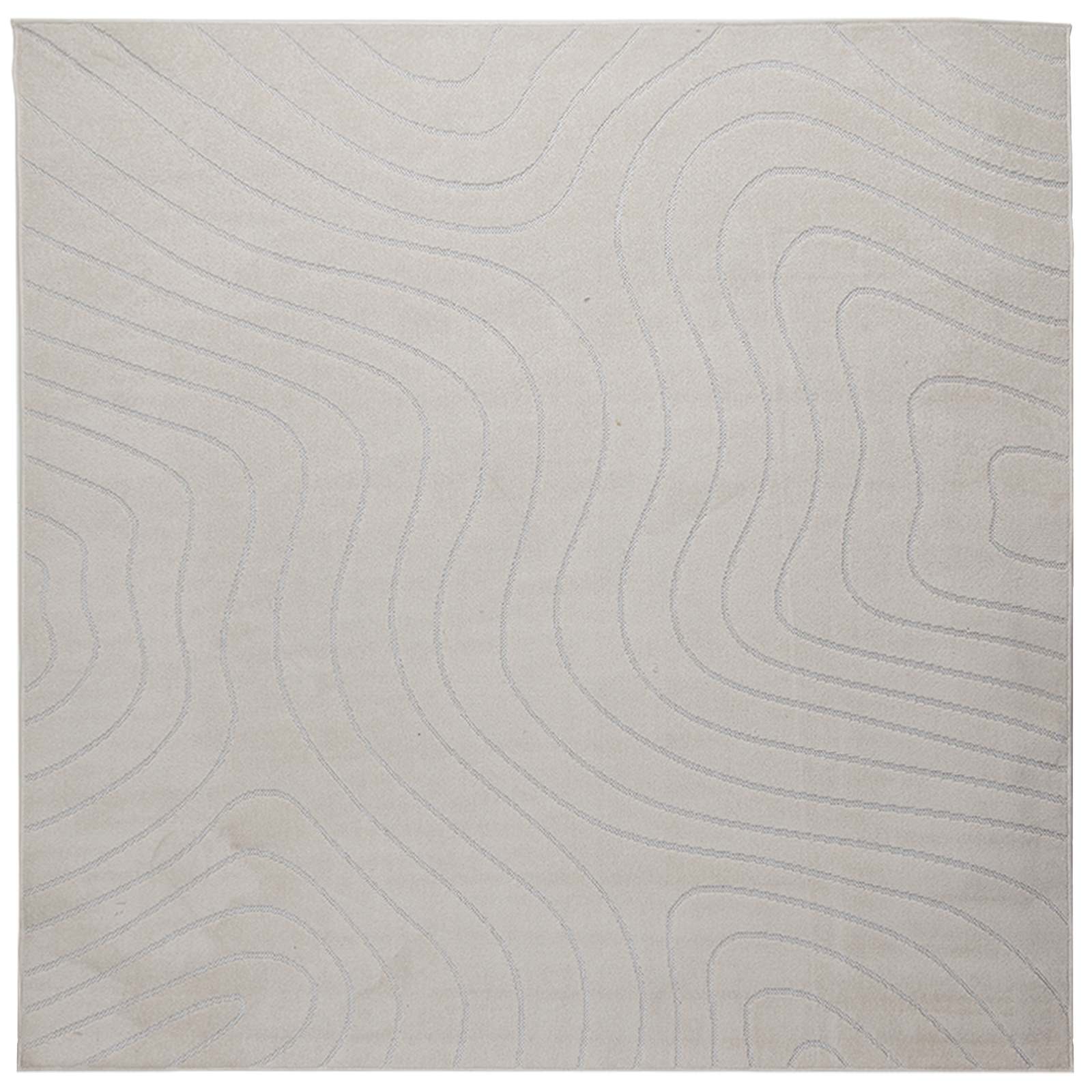 Χαλιά χώρου τετράγωνο PALMERAS Κρεμ 240 x 240 cm Πολυεστέρας - Pakobazaar