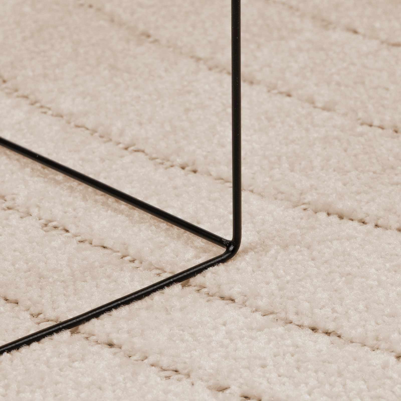 Χαλιά χώρου τετράγωνο PALMERAS Μπεζ 120 x 120 cm Πολυεστέρας - Pakobazaar