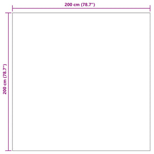 Χαλιά χώρου τετράγωνο PALMERAS Μπεζ 200 x 200 cm Πολυεστέρας - Pakobazaar