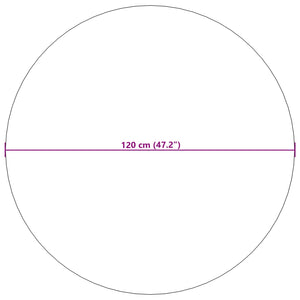 Χαλιά χώρου Γύρος PALMERAS Μπεζ Ø 120 εκ. Πολυεστέρας - Pakobazaar