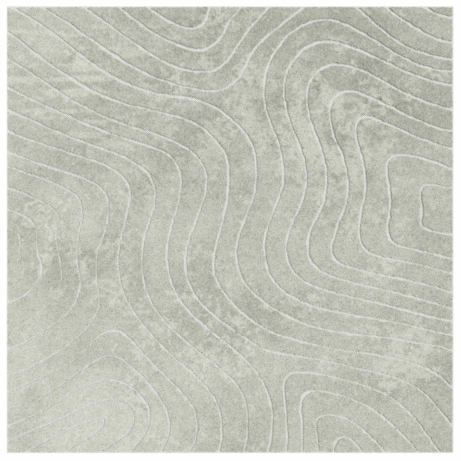 Χαλιά χώρου τετράγωνο PALMERAS Πράσινο 240 x 240 cm Πολυεστέρας - Pakobazaar