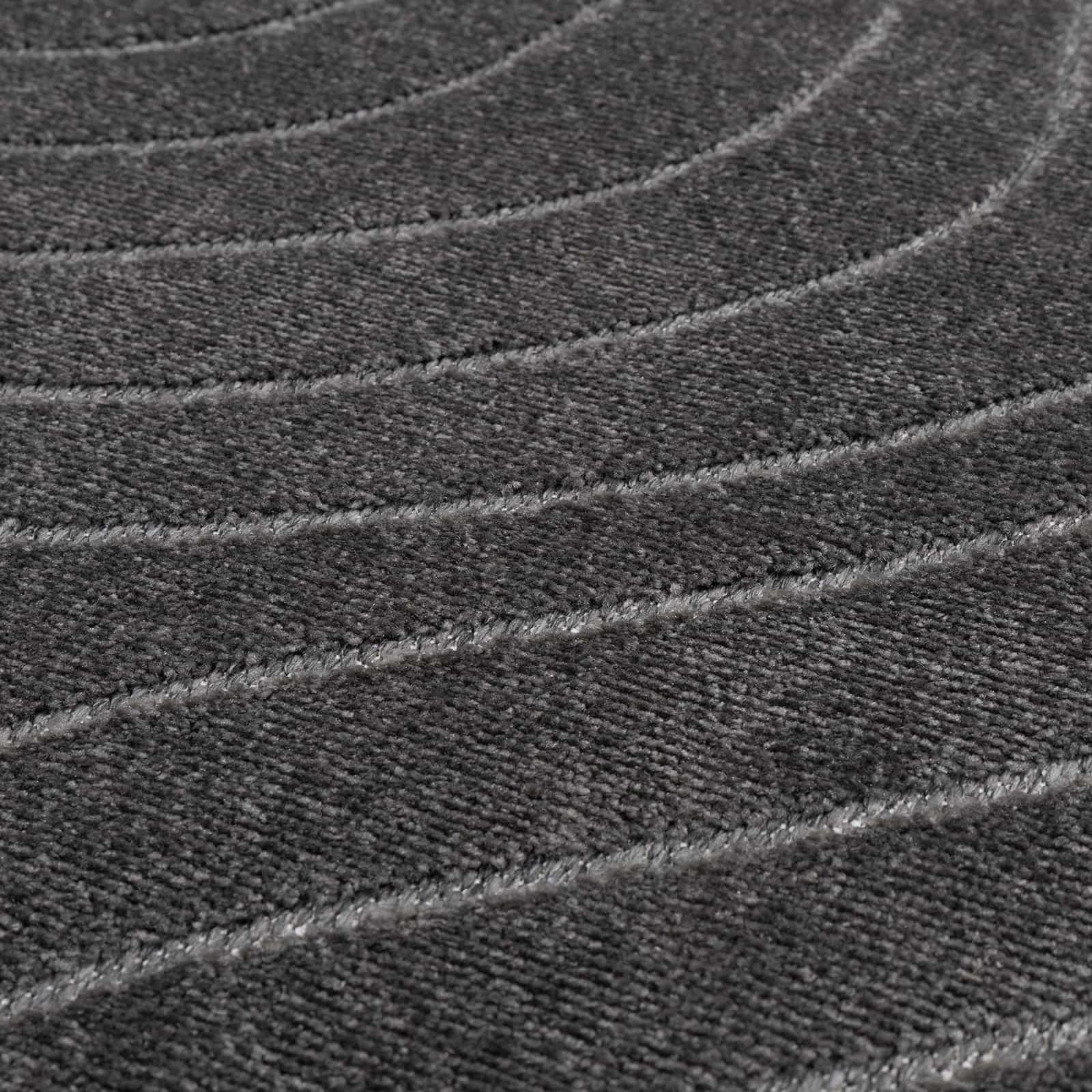 Χαλιά χώρου Ορθογώνιος PALMERAS Ανθρακί 150 x 80 cm Πολυεστέρας - Pakobazaar