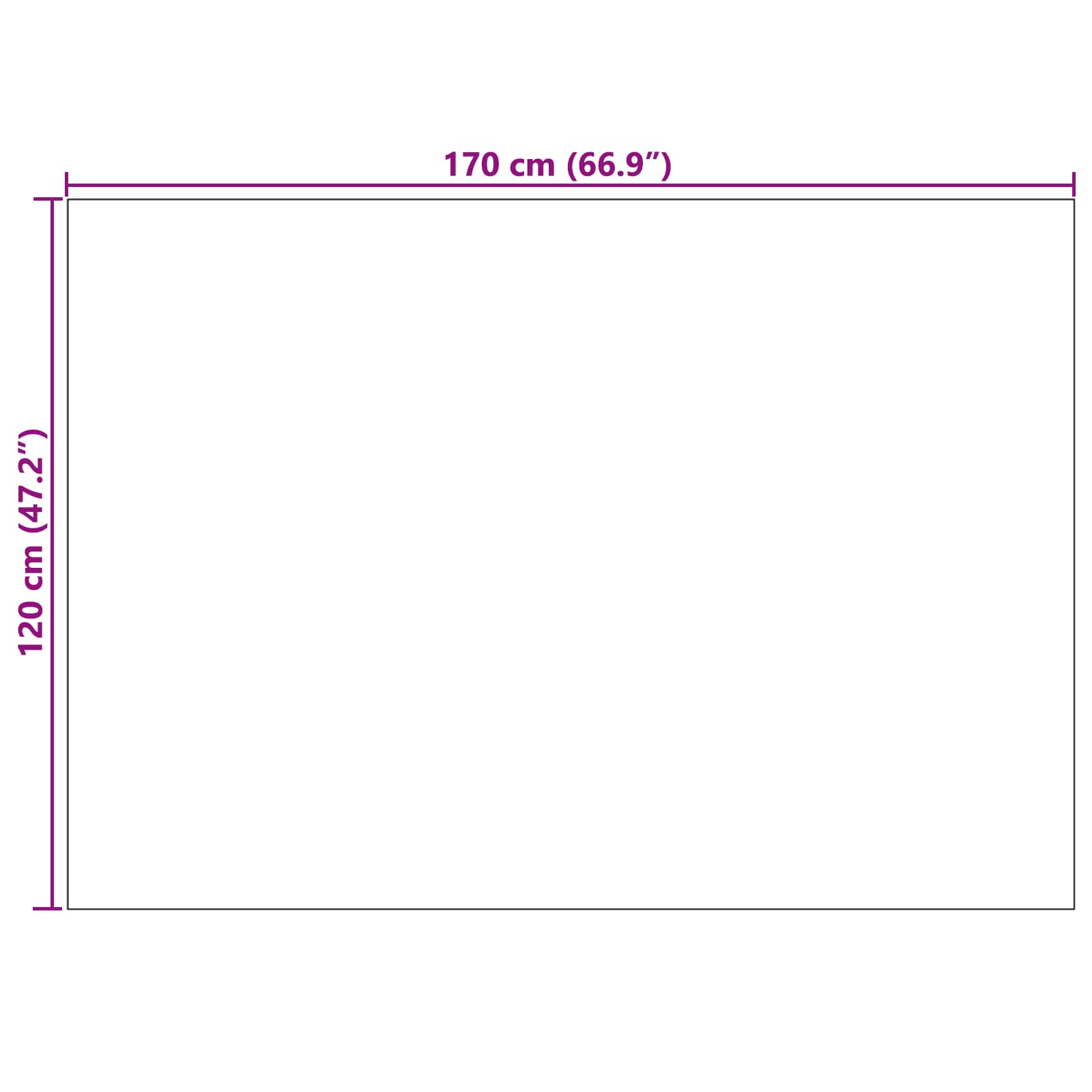 Χαλιά χώρου PALMERAS Ανθρακί 170 x 120 εκ. Πολυεστέρας - Pakobazaar