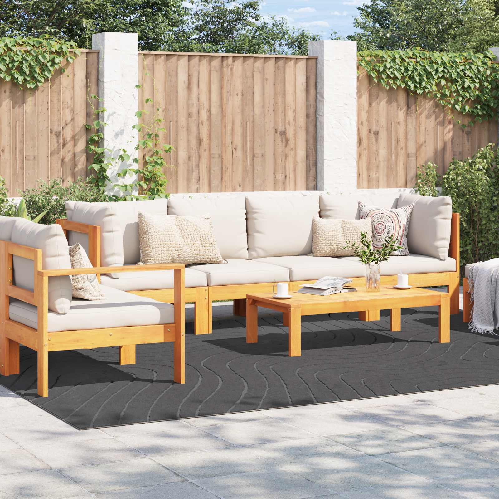 Χαλιά χώρου Ορθογώνιος PALMERAS Ανθρακί 280 x 200 εκ - Pakobazaar