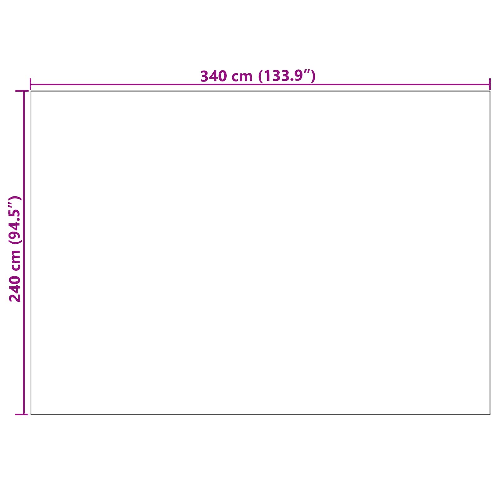 Χαλιά χώρου Ορθογώνιος PALMERAS Ανθρακί 280 x 200 εκ - Pakobazaar
