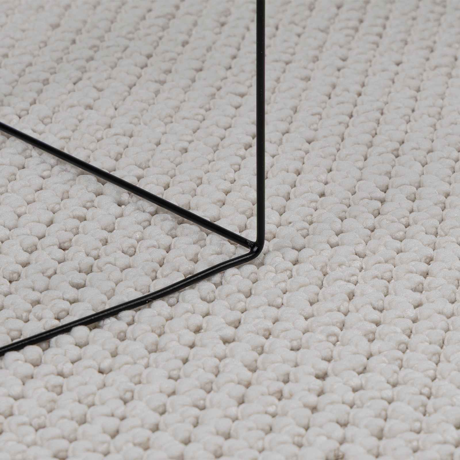 Χαλιά χώρου Ορθογώνιος LUGO Κρεμ 150 x 80 cm Πολυεστέρας - Pakobazaar