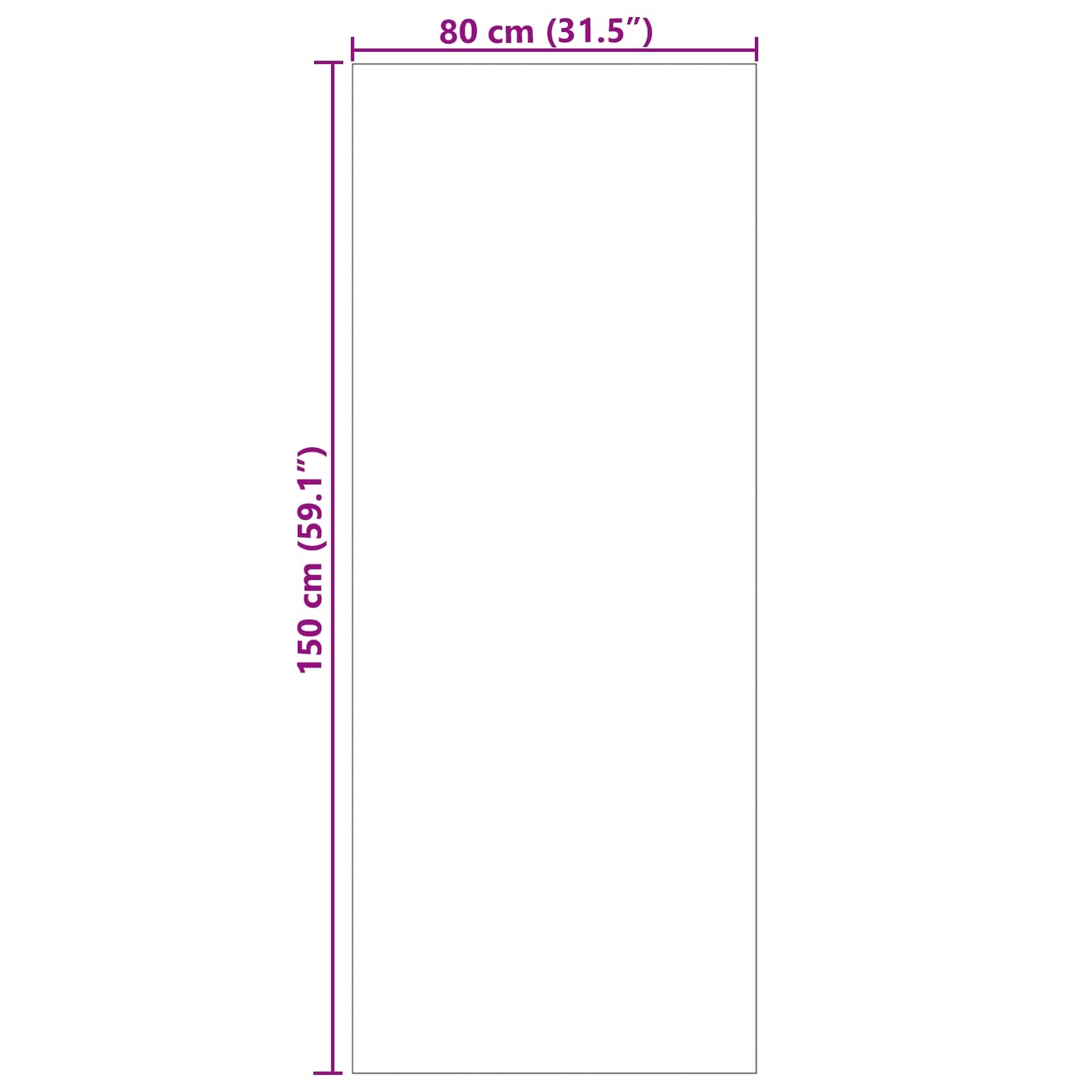 Χαλιά χώρου Ορθογώνιος LUGO Κρεμ 150 x 80 cm Πολυεστέρας - Pakobazaar