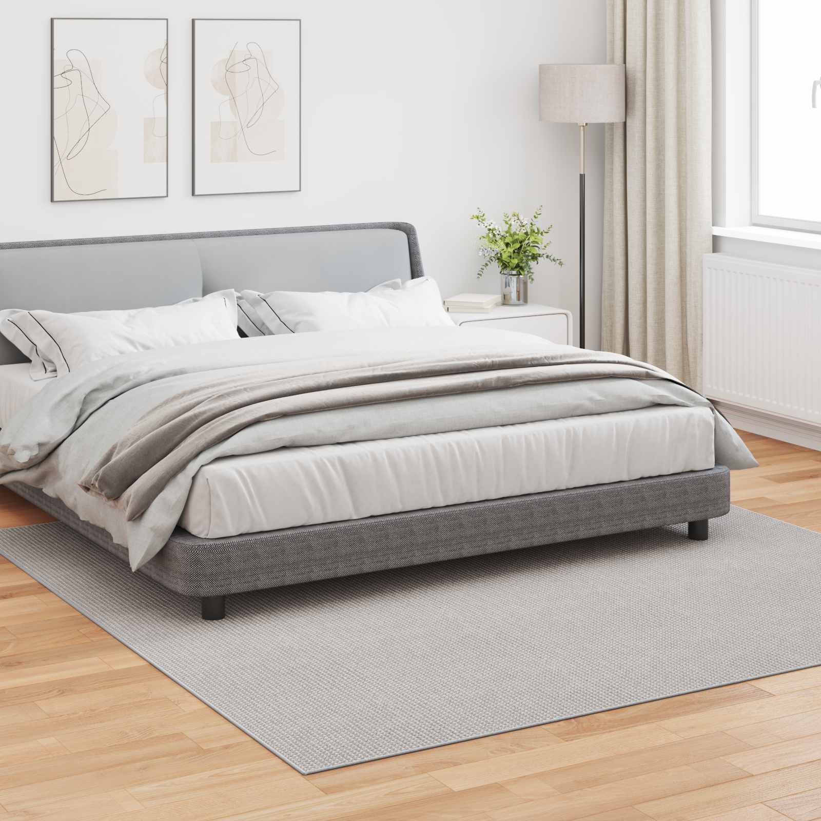 Χαλιά χώρου τετράγωνο LUGO Κρεμ 240 x 240 cm Πολυεστέρας - Pakobazaar