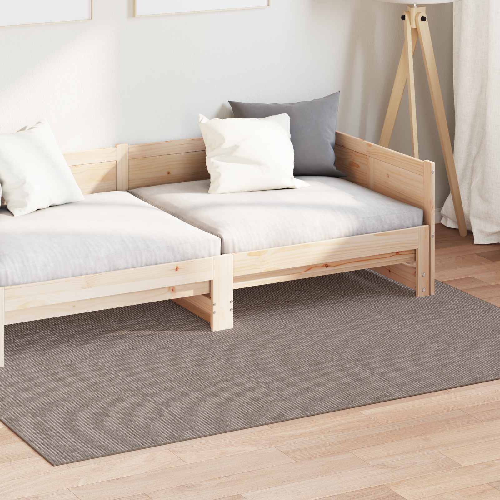 Χαλιά χώρου Ορθογώνιος LUGO Taupe 230 x 160 εκ Πολυεστέρας - Pakobazaar