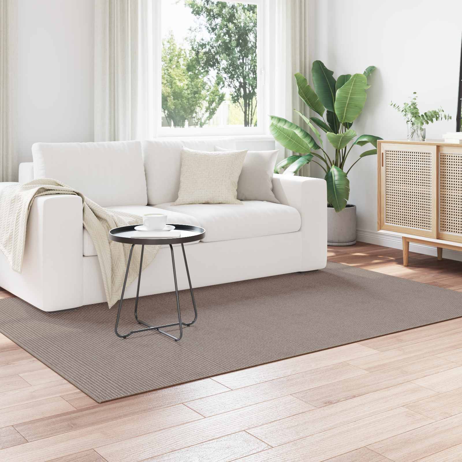 Χαλιά χώρου Ορθογώνιος LUGO Taupe 230 x 160 εκ Πολυεστέρας - Pakobazaar
