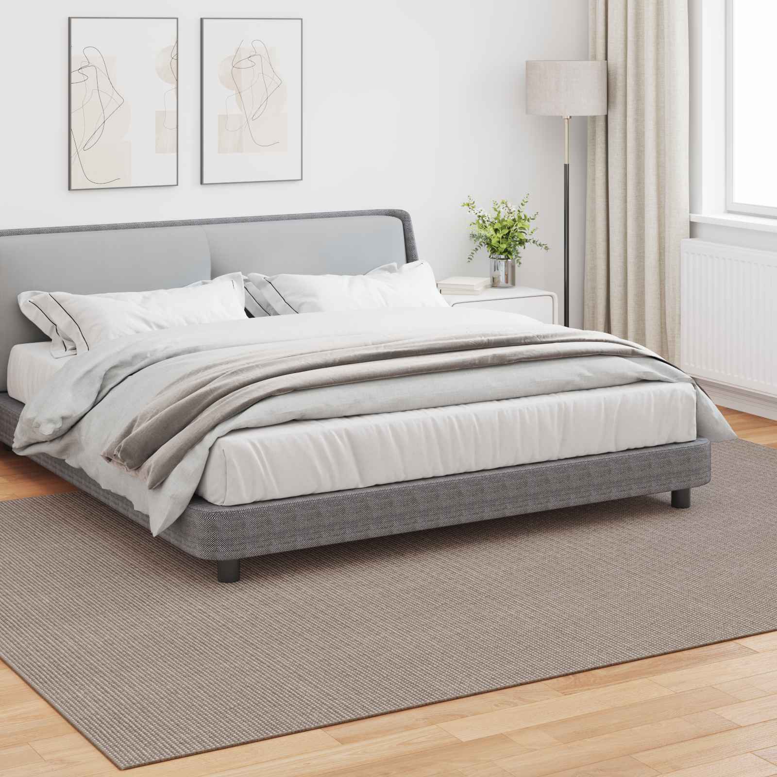 Χαλιά χώρου Ορθογώνιος LUGO Taupe 340 x 240 εκ Πολυεστέρας - Pakobazaar