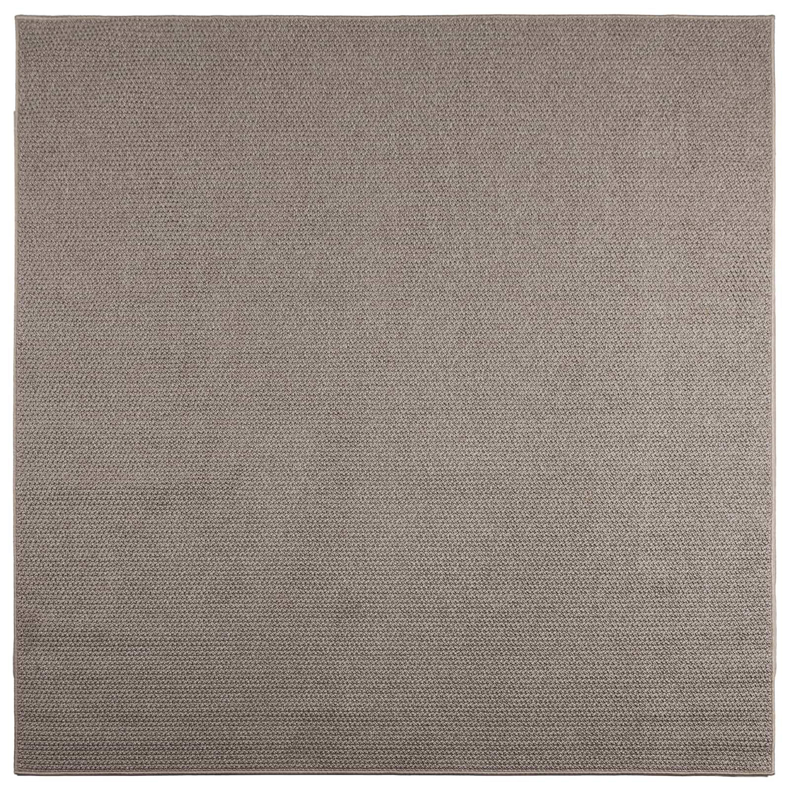 Χαλιά χώρου τετράγωνο LUGO Taupe 200 x 200 cm Πολυεστέρας - Pakobazaar