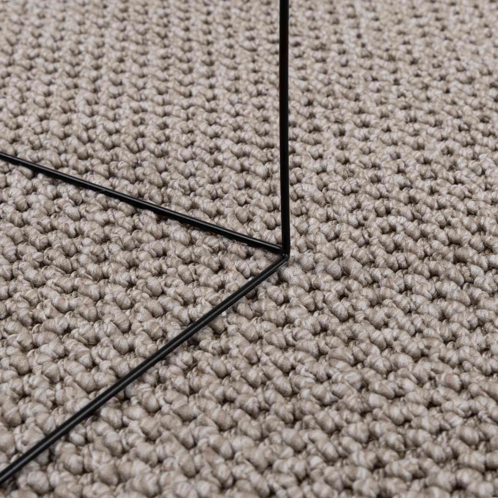 Χαλιά χώρου τετράγωνο LUGO Taupe 240 x 240 cm Πολυεστέρας - Pakobazaar