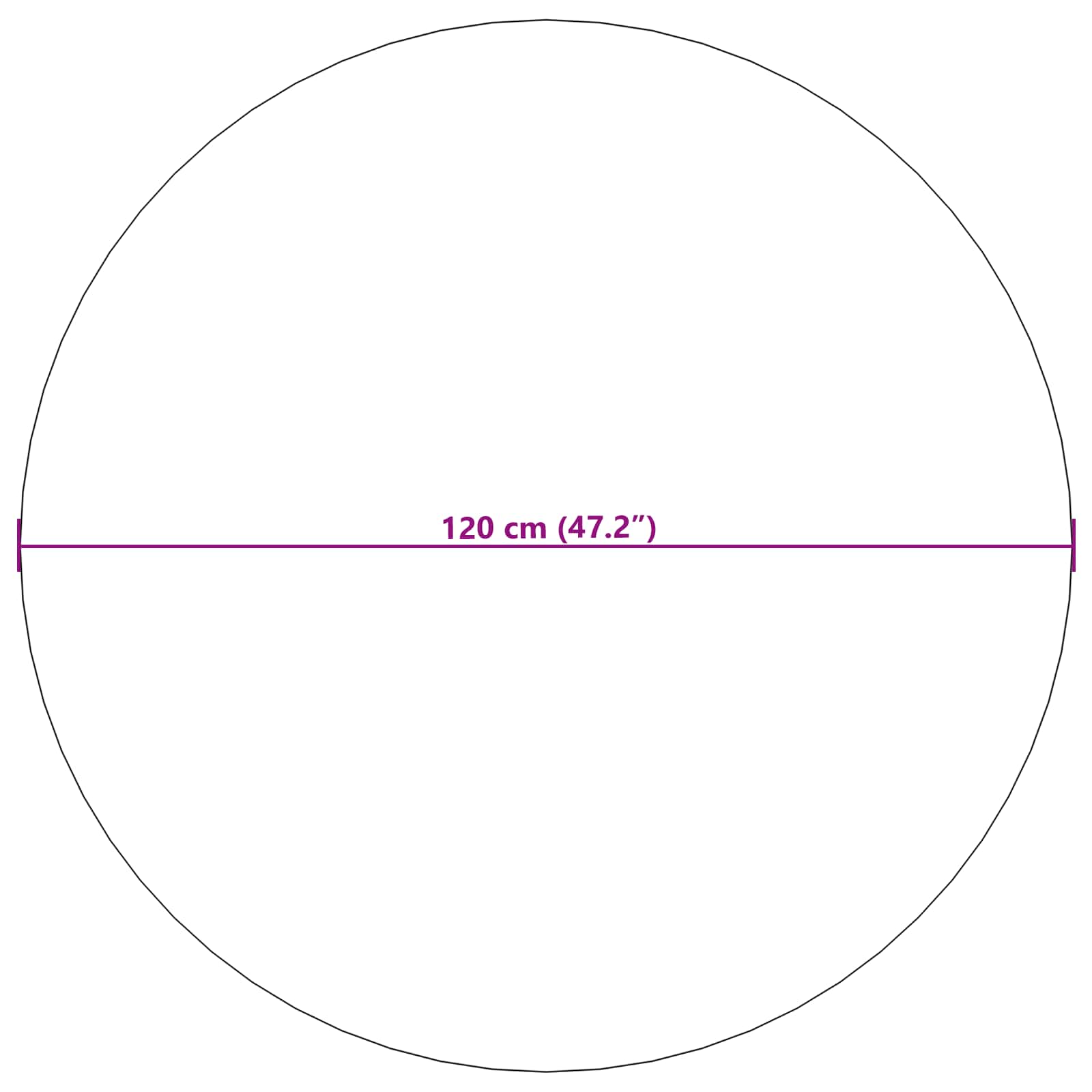 Χαλιά χώρου Γύρος LUGO Taupe Ø 120 εκ. Πολυεστέρας - Pakobazaar