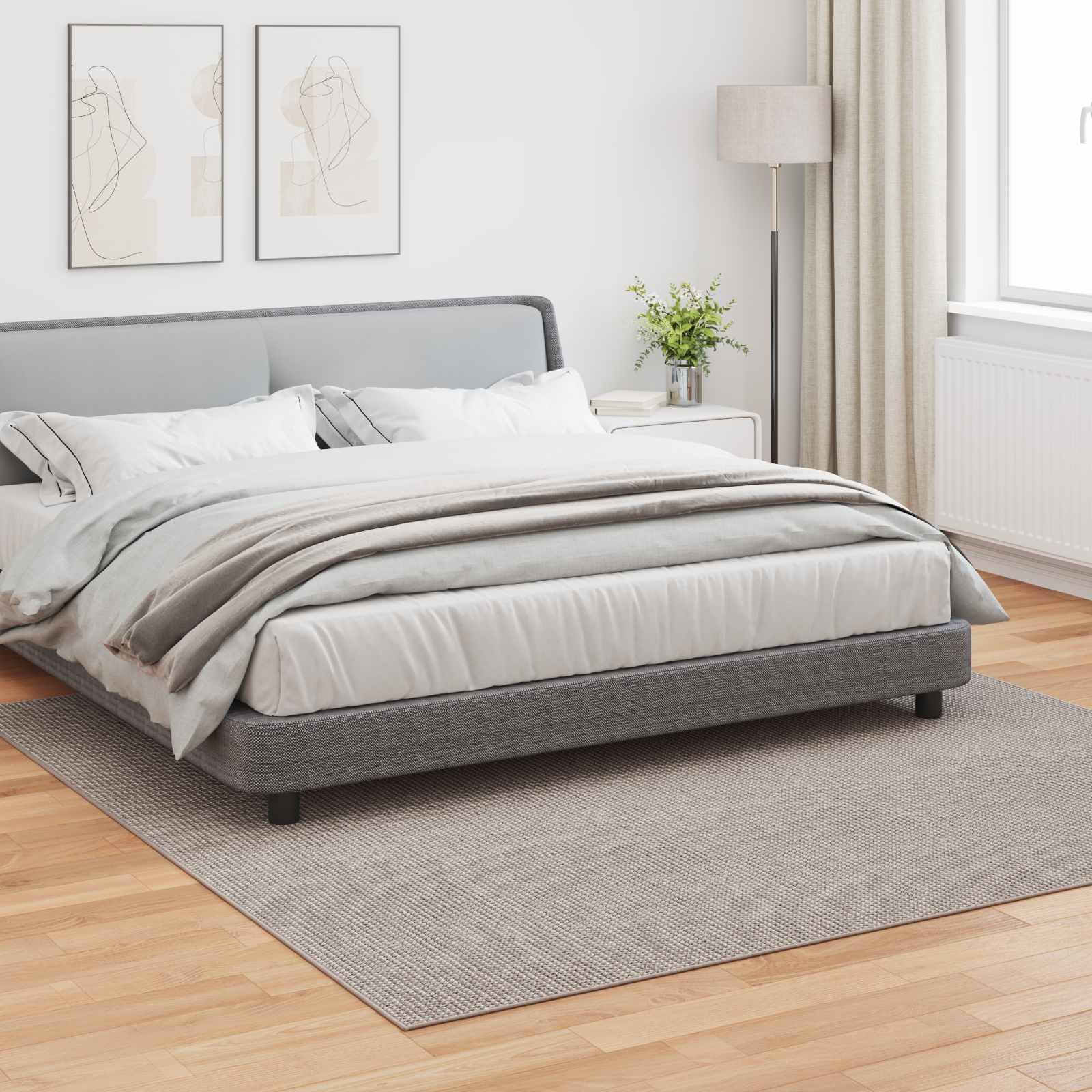 Χαλιά χώρου LUGO Κρέμα και Ταπεί 240 x 240 cm Πολυεστέρας - Pakobazaar