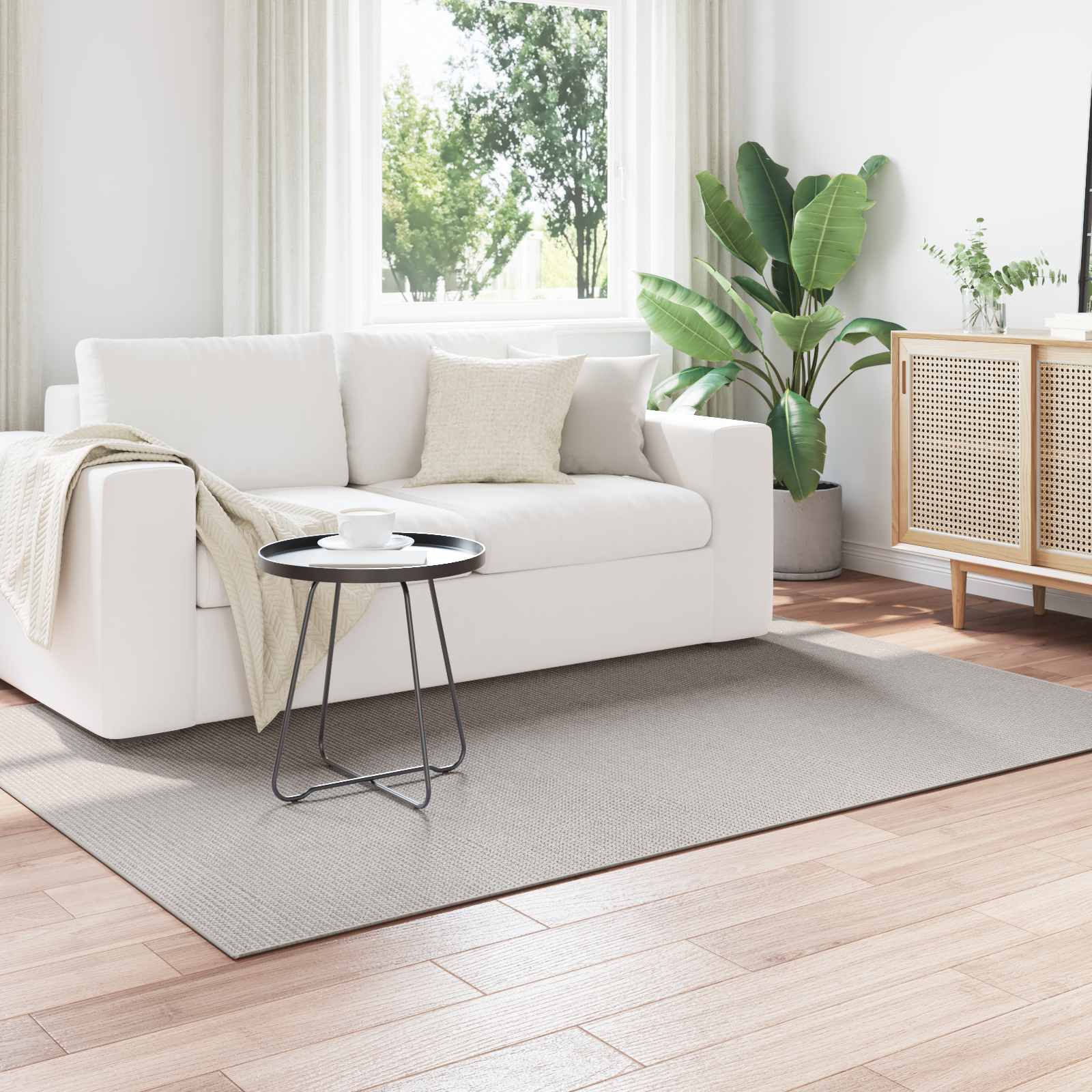 Χαλιά χώρου LUGO Κρεμ και Γκρι 200 x 140 cm Πολυεστέρας - Pakobazaar